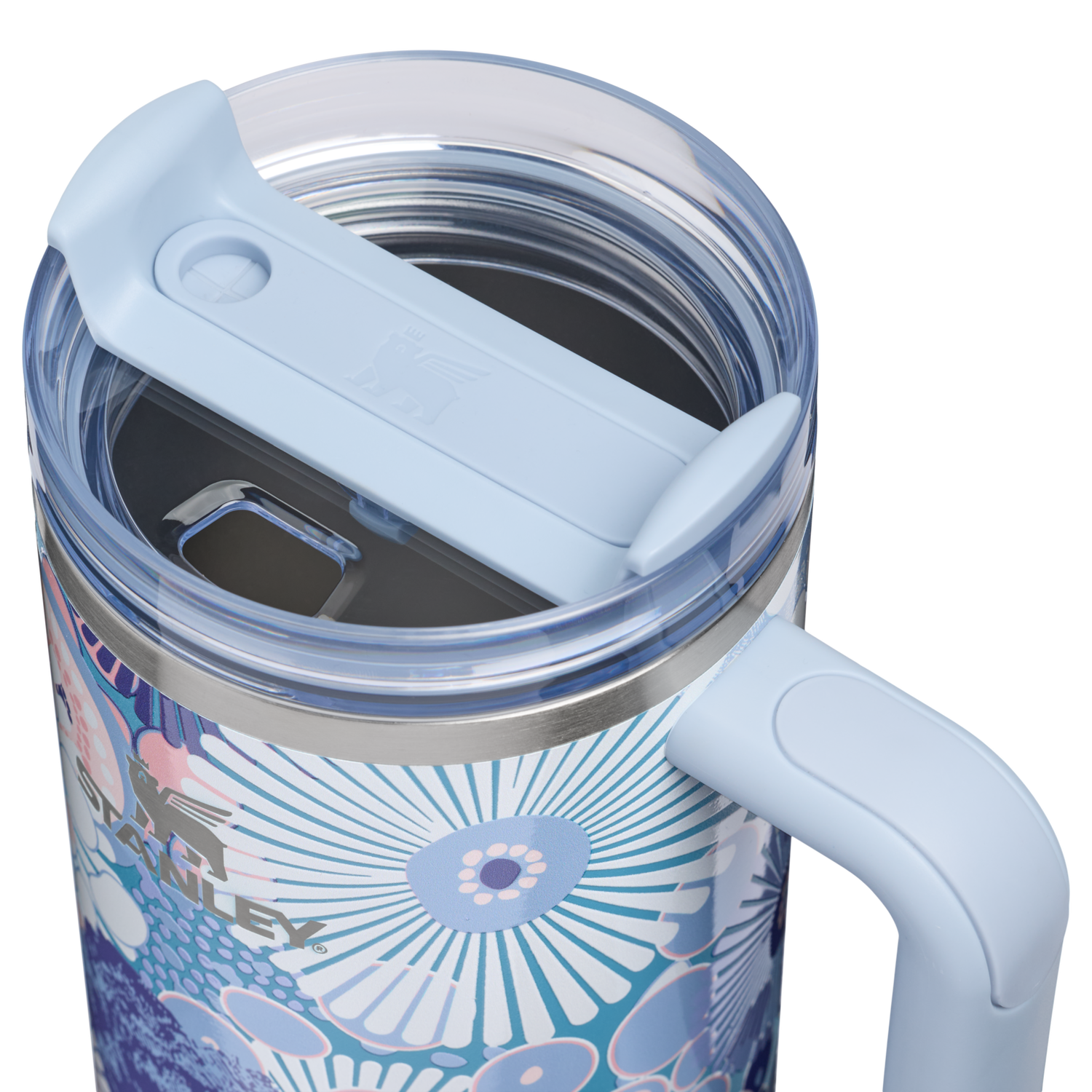 Stanley 1913 The Quencher H2.0 FlowState™ Tumbler  40 OZ 1.18 L in Blue Dream Wildflower | View 2