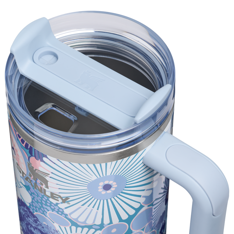 Stanley 1913 The Quencher H2.0 FlowState™ Tumbler  40 OZ 1.18 L in Blue Dream Wildflower | Lid View