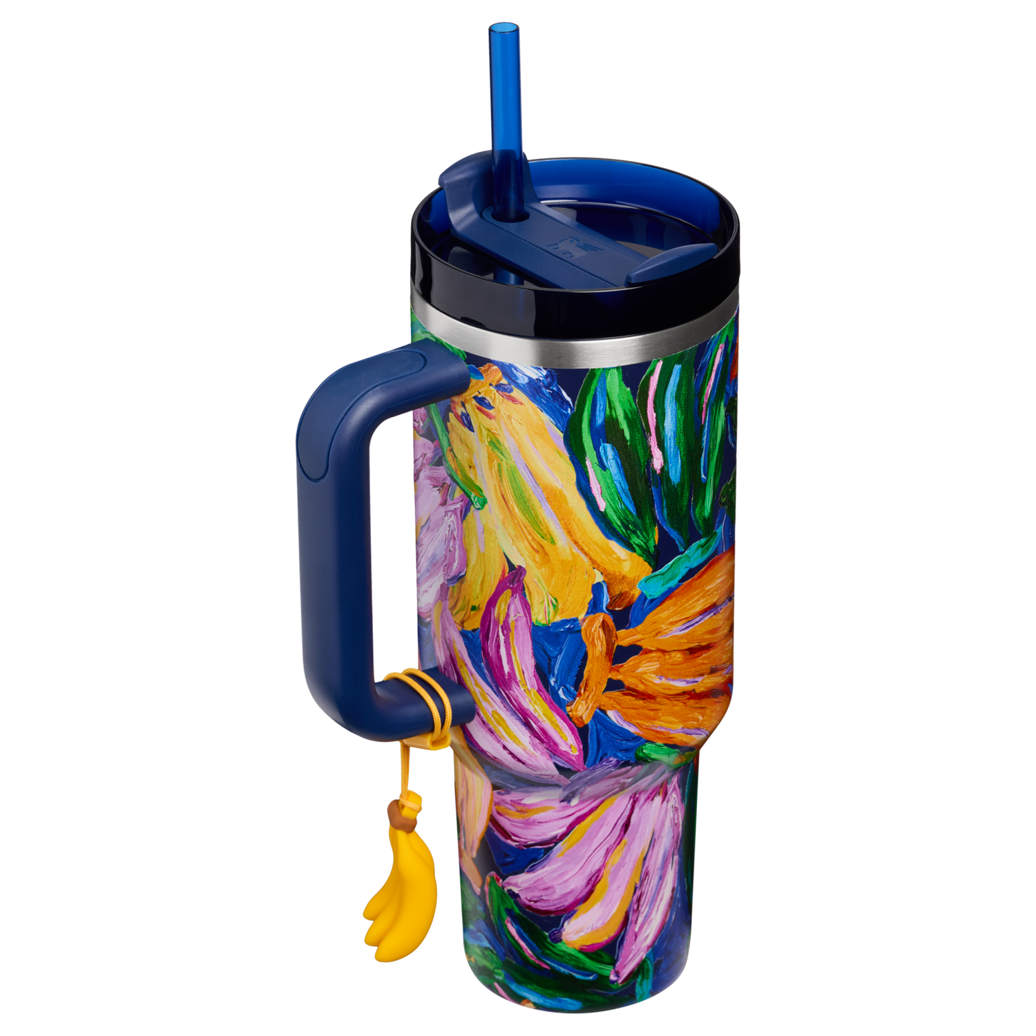 Stanley 1913 Stanley 1913 x FARM Rio Quencher® H2.0 Flowstate™ Tumbler 40 OZ 1.18 L in Farm Rio Painted Bananas | Back View