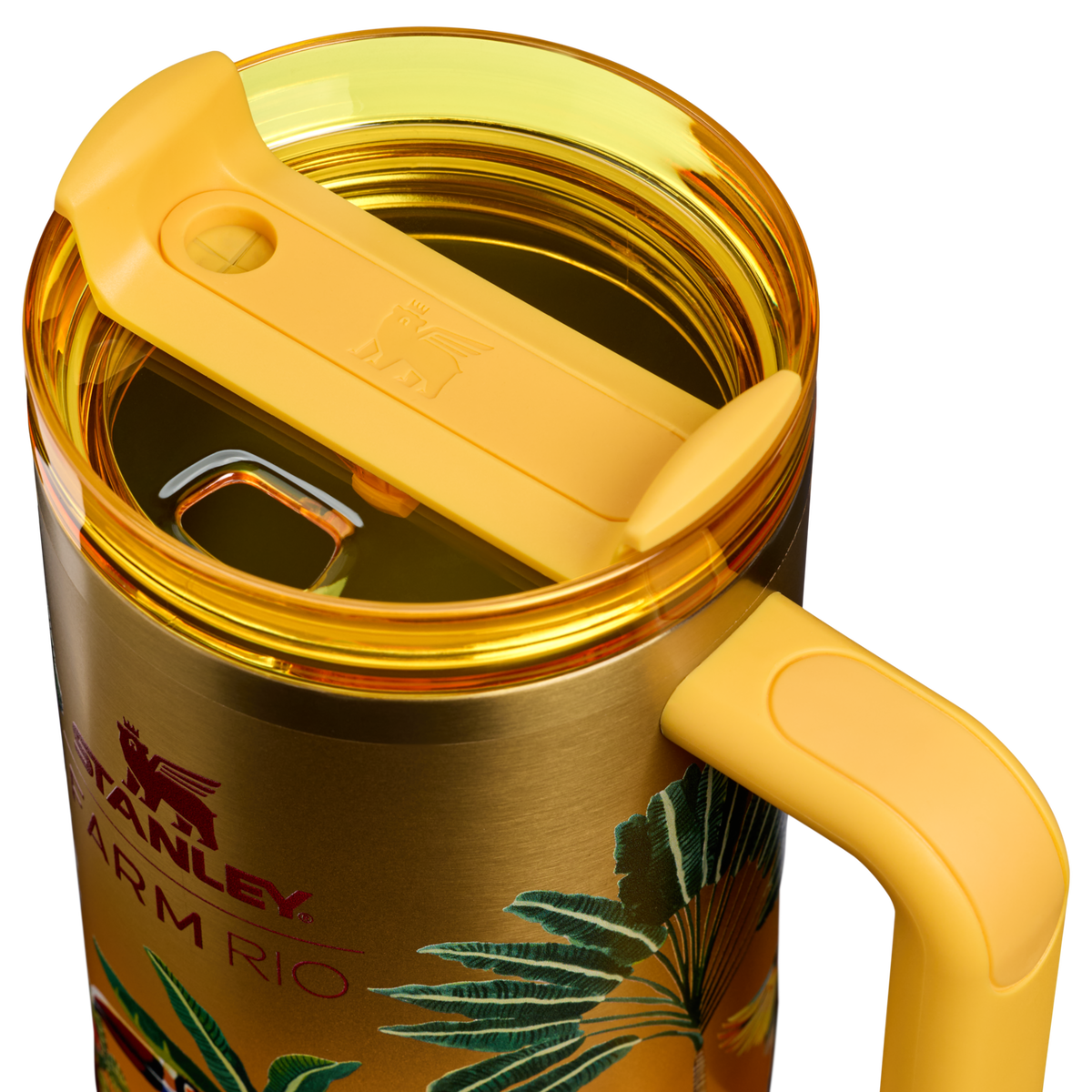 Stanley 1913 Stanley 1913 x FARM Rio Quencher® H2.0 Flowstate™ Tumbler 40 OZ 1.18 L in Farm Rio Tropical Woods | Lid Detailed View