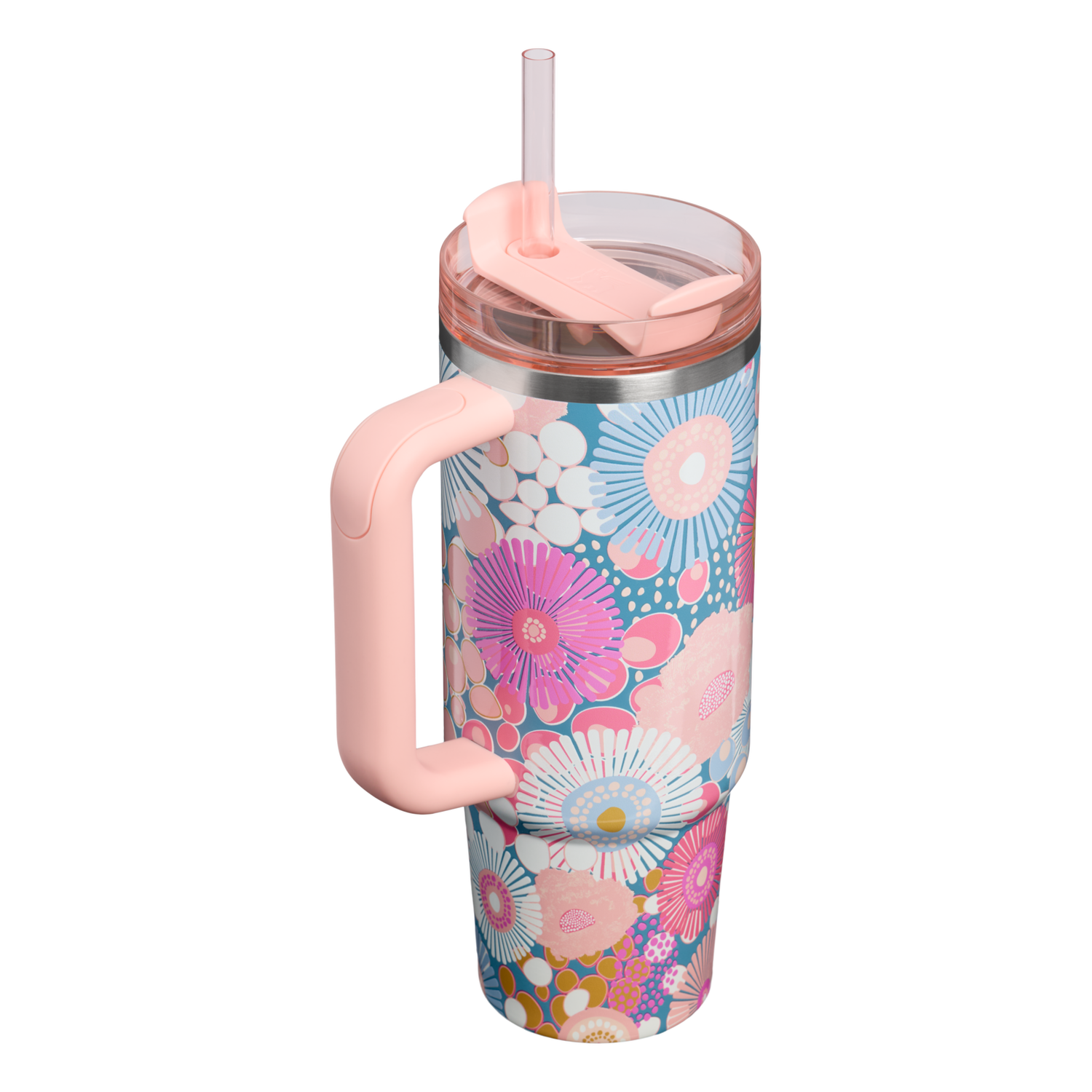 Stanley 1913 The Quencher H2.0 FlowState™ Tumbler 30 OZ 0.89 L in Sorbet Wildflower | View 1