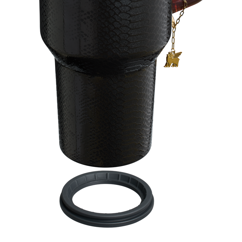 Stanley 1913 The Quencher® Luxe H2.0 FlowState™ Tumbler 40 OZ 1.18 L in Black Snakeskin