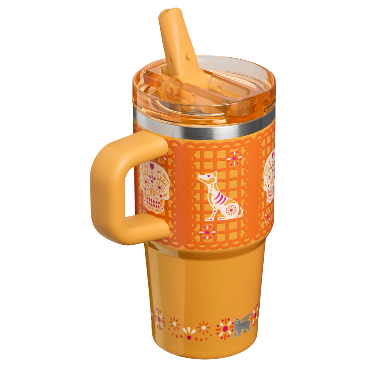 Stanley 1913 The Quencher® ProTour Flip Straw Tumbler 20 OZ 0.59 L in Marigold Papel Picado | Back View