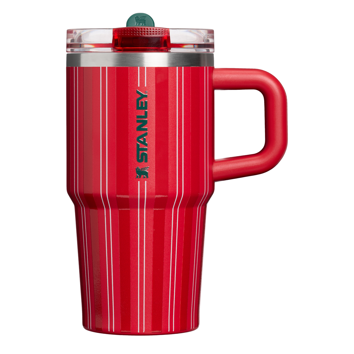 Stanley 1913 The Quencher® ProTour Flip Straw Tumbler 20 OZ 0.59 L in Rouge Holiday Stripe | Front View
