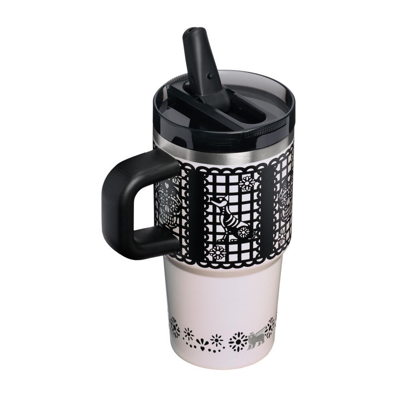 Stanley 1913 The Quencher® ProTour Flip Straw Tumbler 20 OZ 0.59 L in Salt Papel Picado | Back View