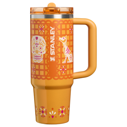 Stanley 1913 The Quencher® ProTour Flip Straw Tumbler 30 OZ 0.89 L in Marigold Papel Picado | Front View