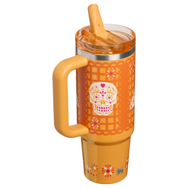 Stanley 1913 The Quencher® ProTour Flip Straw Tumbler 30 OZ 0.89 L in Marigold Papel Picado | Back View