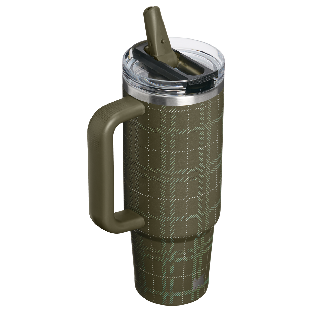 Stanley 1913 The Quencher® ProTour Flip Straw Tumbler 30 OZ 0.89 L in Peat Moss Plaid | Front View