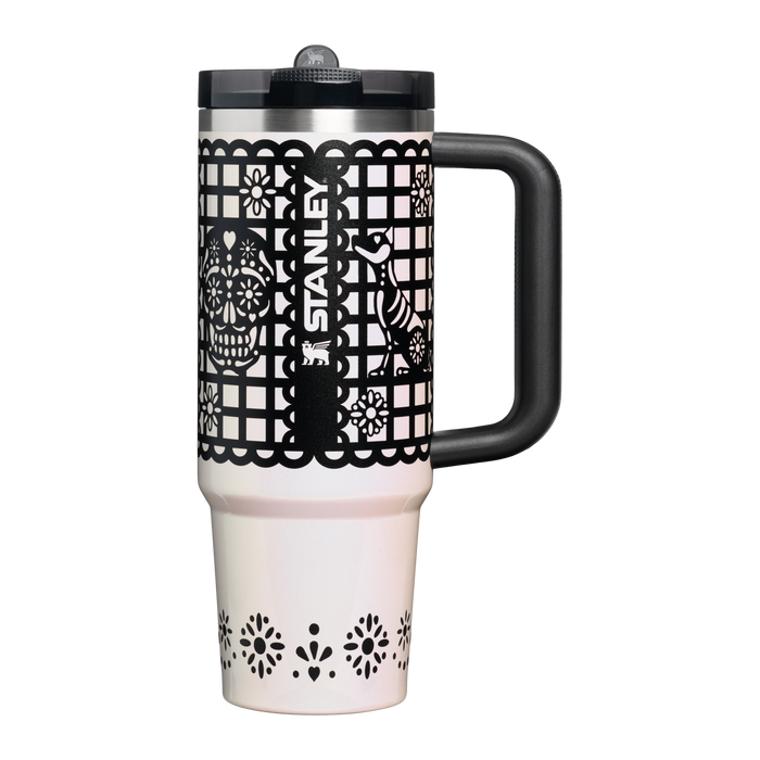 Stanley 1913 The Quencher® ProTour Flip Straw Tumbler 30 OZ 0.89 L in Salt Papel Picado | Front View