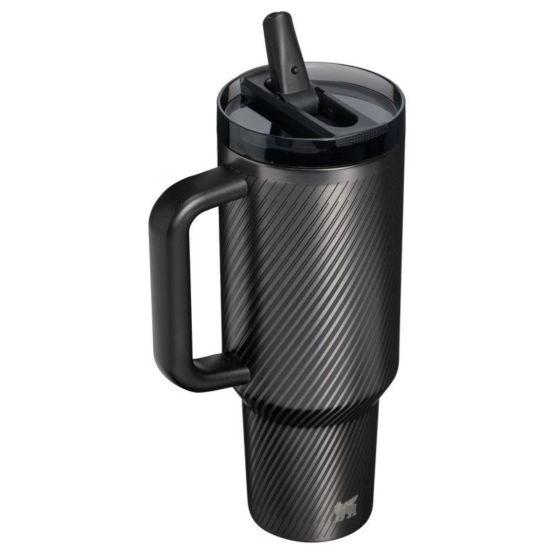Stanley 1913 The Quencher ProTour Flip Straw Tumbler 40 OZ  1.18 L in Black Galactic | Back View