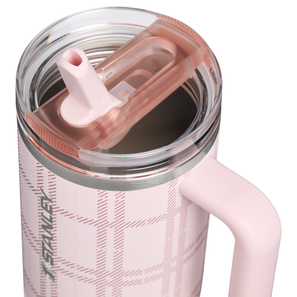 Stanley 1913 The Quencher® ProTour Flip Straw Tumbler 40 OZ  1.18 L in Blossom Plaid | Lid Detailed View
