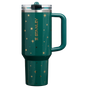 Swatch for Stanley 1913 The Quencher® ProTour Flip Straw Tumbler 40 OZ 1.18 L in Shadow Green Night Sky | Front View