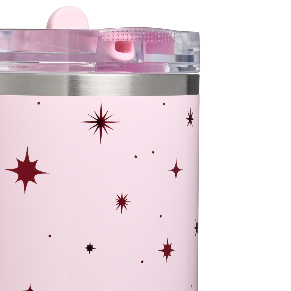 Stanley 1913 The Quencher® ProTour Flip Straw Tumbler 40 OZ 1.18 L in Soft Pink Night Sky | Detailed View