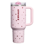 Swatch for Stanley 1913 The Quencher® ProTour Flip Straw Tumbler 40 OZ 1.18 L in Soft Pink Night Sky | Front View