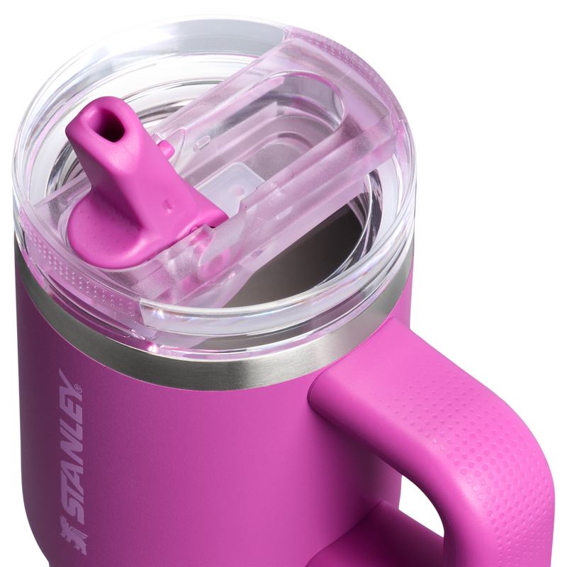 Stanley 1913 The Quencher ProTour Flip Straw Tumbler 14 OZ 0.4 L in Dark Blossom | Lid Detailed View
