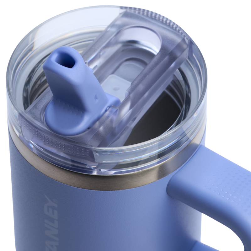 Stanley 1913 The Quencher ProTour Flip Straw Tumbler 14 OZ 0.4 L in Hydrangea | Lid Detailed View