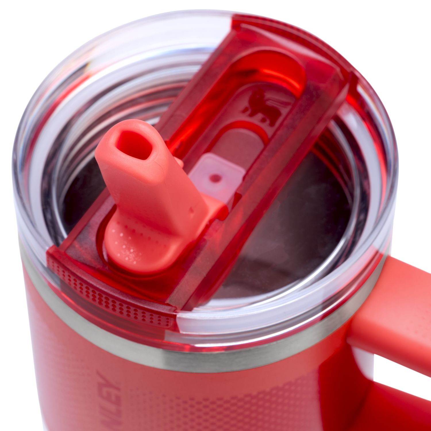 Stanley 1913 The Quencher ProTour Flip Straw Tumbler 20 OZ 0.6 L in Hot Coral Fade | View 2