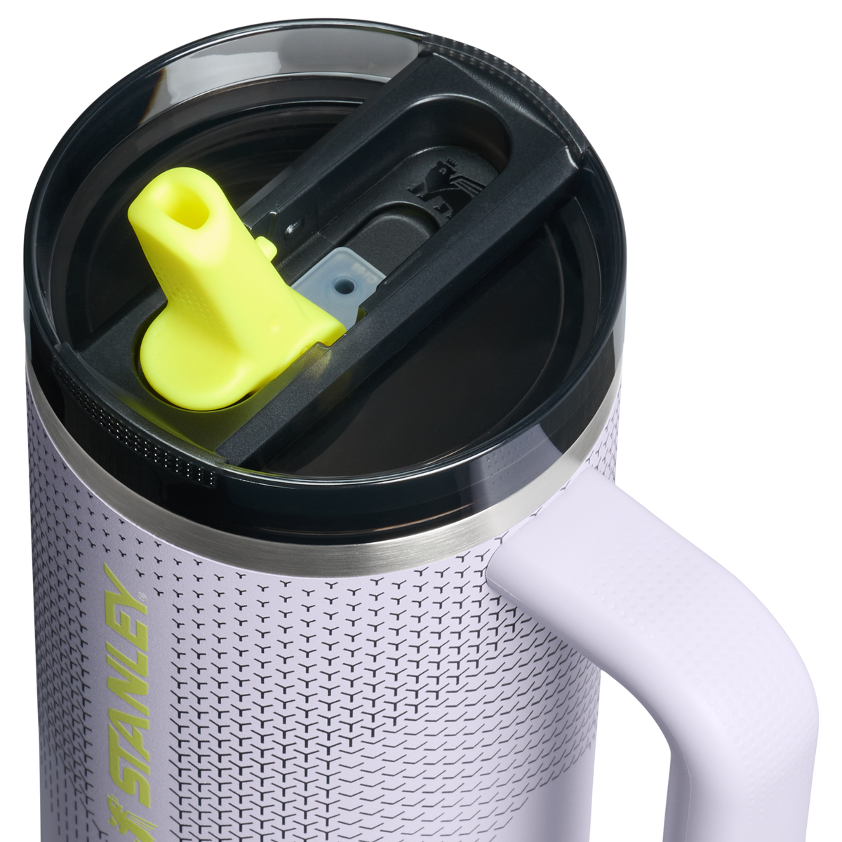 Stanley 1913 The Quencher ProTour Flip Straw Tumbler 30 OZ 0.89 L in Purple Dust Hypergrip | Lid Detailed View