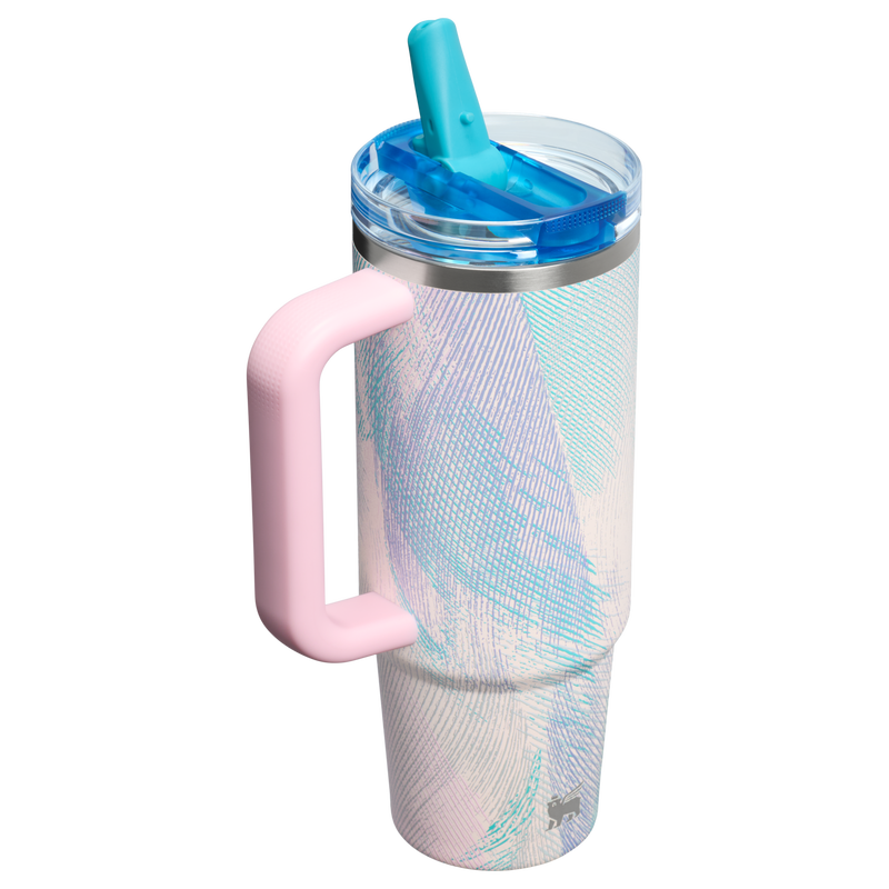 Stanley 1913 The Quencher ProTour Flip Straw Tumbler 30 OZ 0.89 L in Sea Glass Plume | Back View