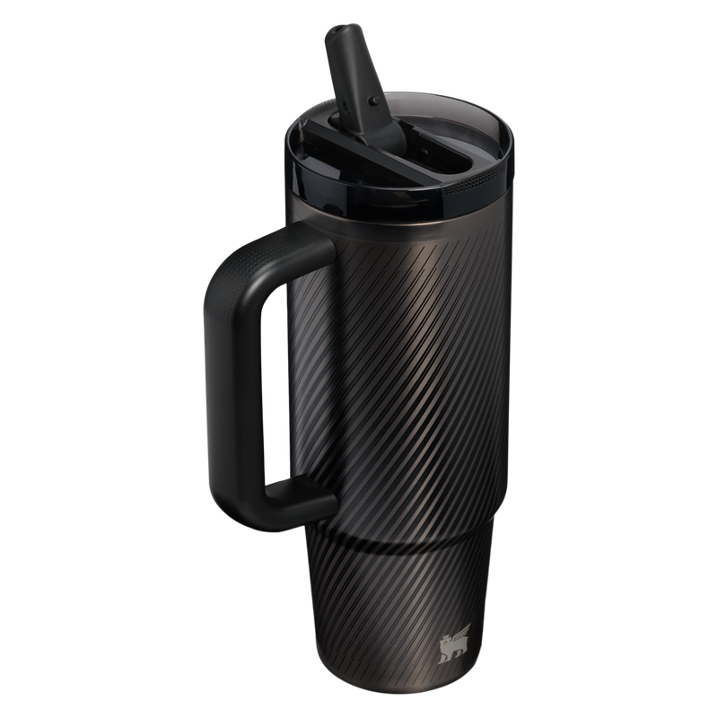 Stanley 1913 The Quencher ProTour Flip Straw Tumbler 30 OZ 0.89 L in Black Galactic | Back View