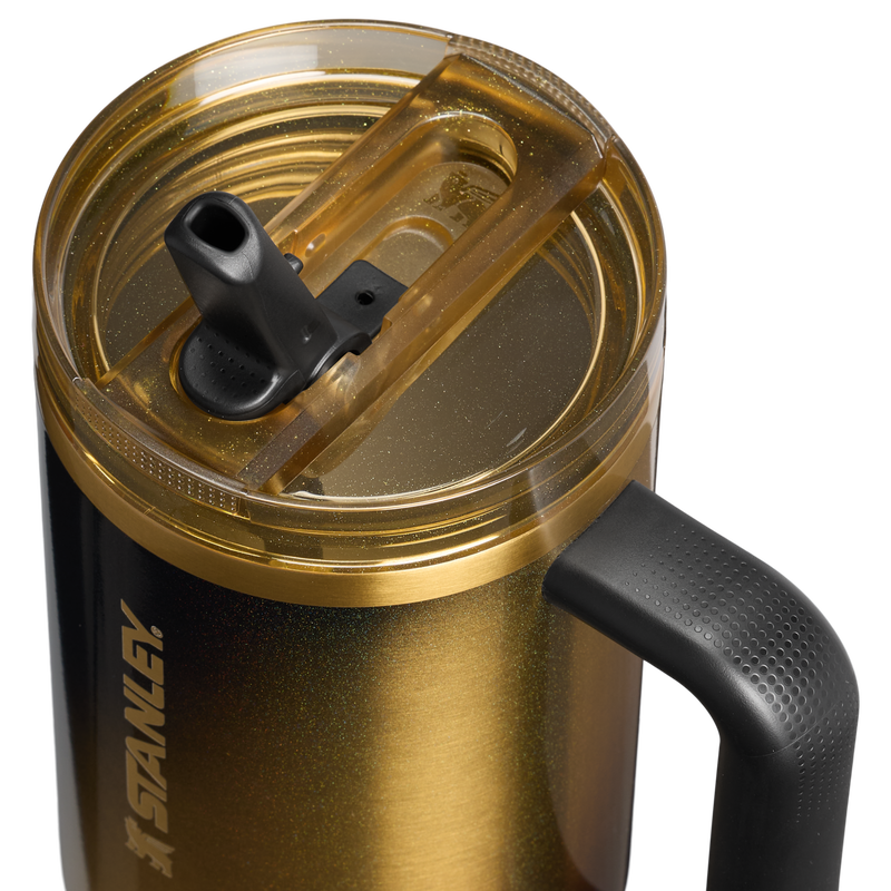 Stanley 1913 The Quencher® ProTour Flip Straw Tumbler 40 OZ 1.18 L in Black Honey | Lid Detailed View