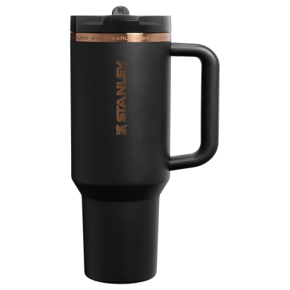 Stanley 1913 The Messi x Stanley Quencher ProTour Flip Straw Tumbler 40 OZ 1.18 L in Messi GOAT Black | Front View