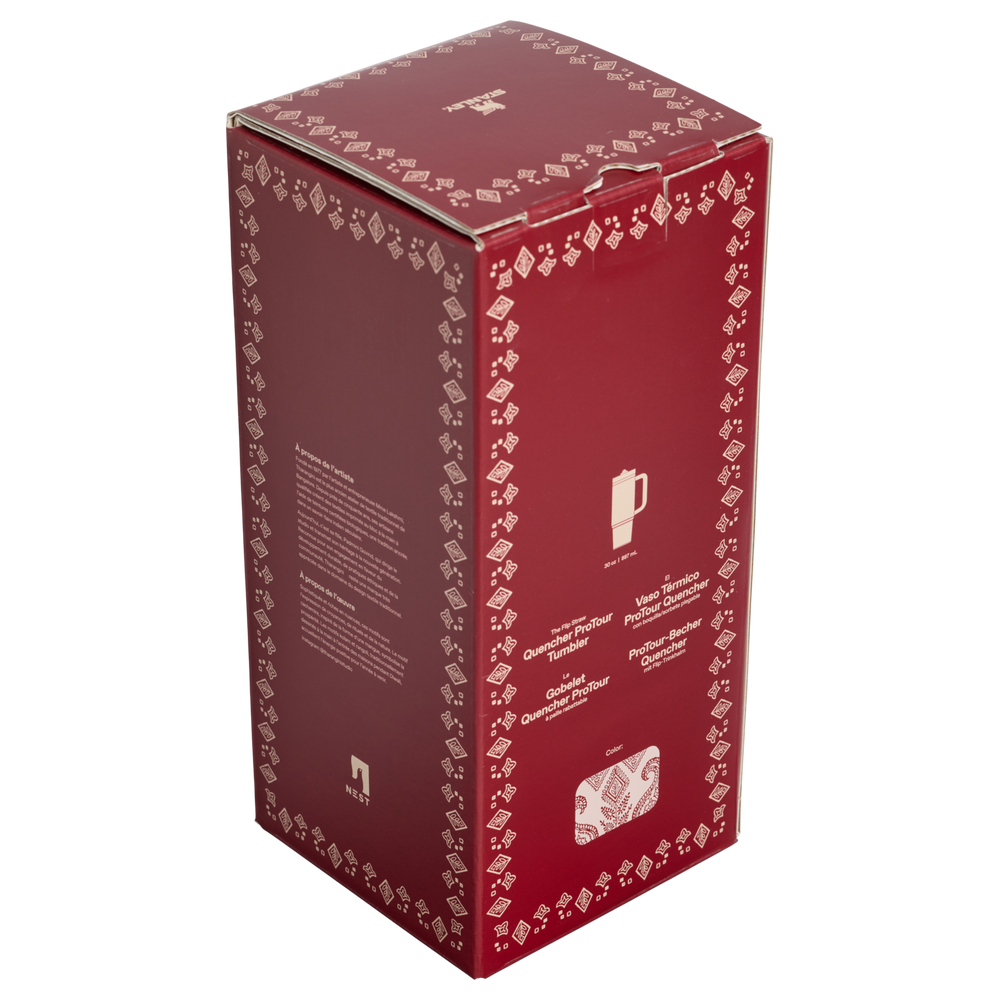 Stanley 1913 Stanley 1913 x Nest Quencher® ProTour Flip Straw Tumbler 30 OZ 0.89 L in Deepa Brown Sugar | Back View