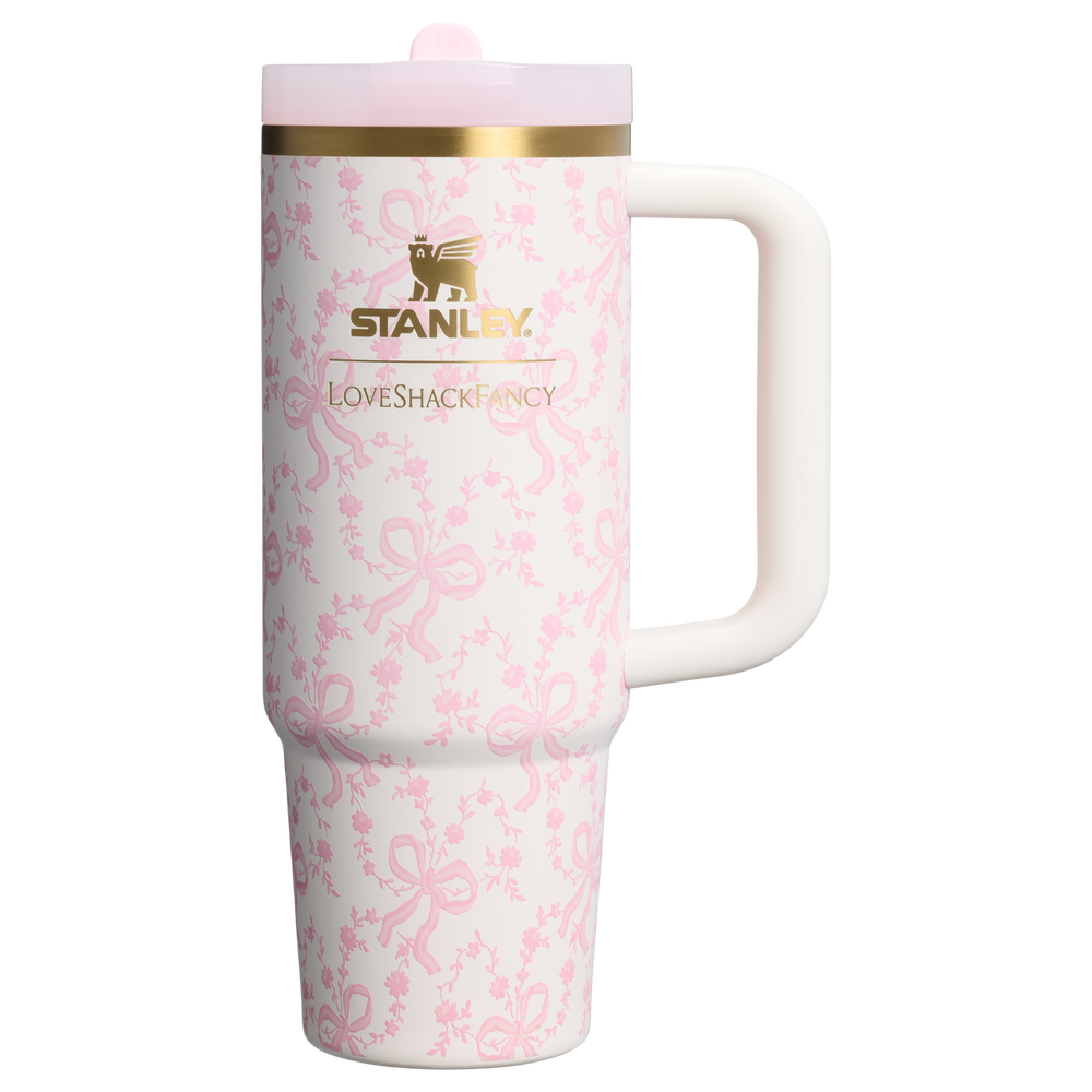 Stanley 1913 Stanley 1913 x LoveShackFancy Holiday Quencher® ProTour Flip Straw Tumbler 30 OZ 0.89 L in Coquette Bow Chantilly | View 1