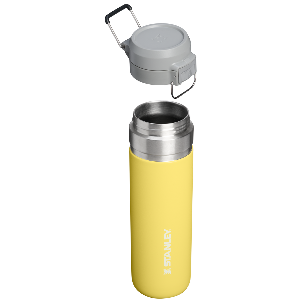 Stanley 1913 The Quick Flip Go Bottle 24 OZ 0.71 L in Daffodil | Cross Section View