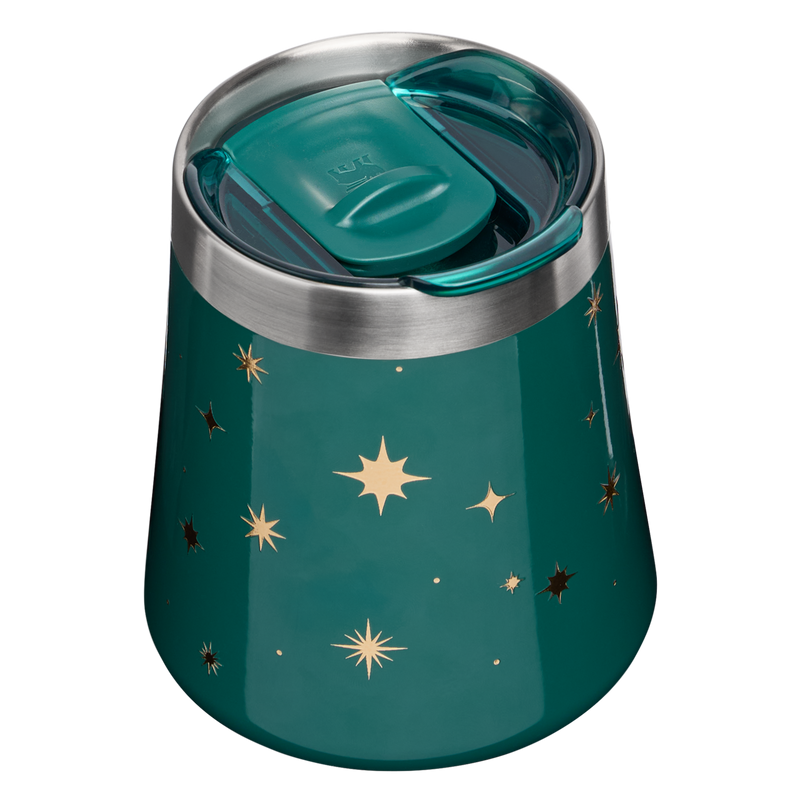 Stanley 1913 The Reserve Wine Tumbler 11 OZ 0.32 L in Shadow Green Night Sky | Back View