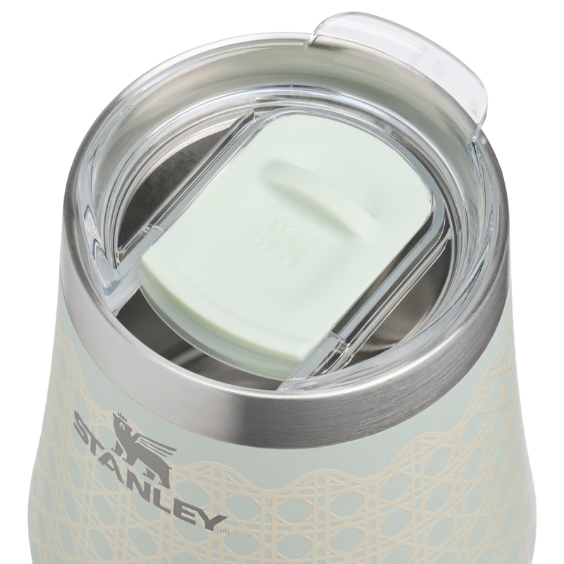 Stanley 1913 The Reserve Wine Tumbler 11 OZ 0.32 L in Mist Rattan | Lid Detailed View