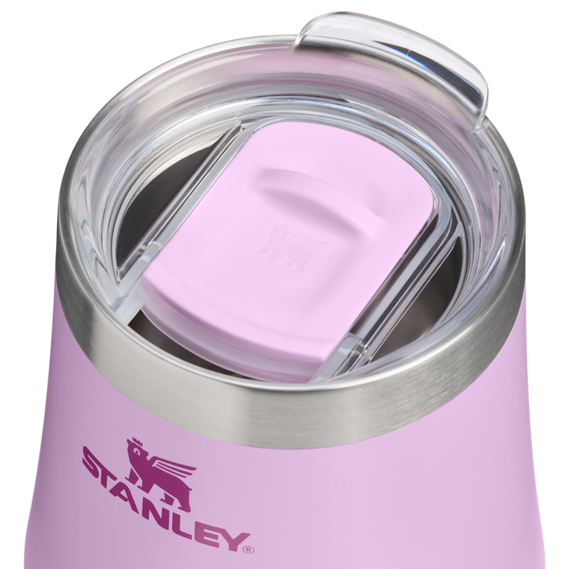 Stanley 1913 The Reserve Wine Tumbler 11 OZ 0.32 L in Soft Orchid | Lid Detailed View