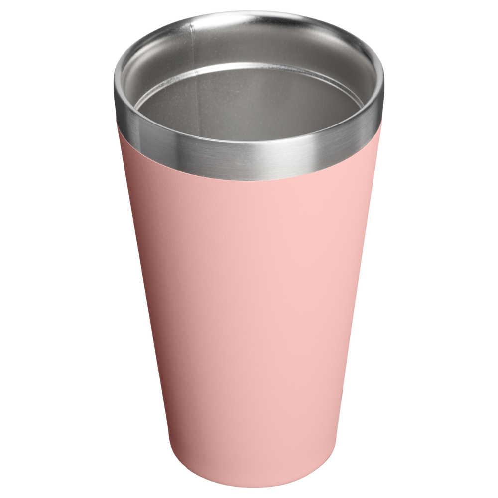 Stanley 1913 Adventure Stacking Beer Pint 0.47L 0.47 L - Stanley Create in Peach Rose | Back View