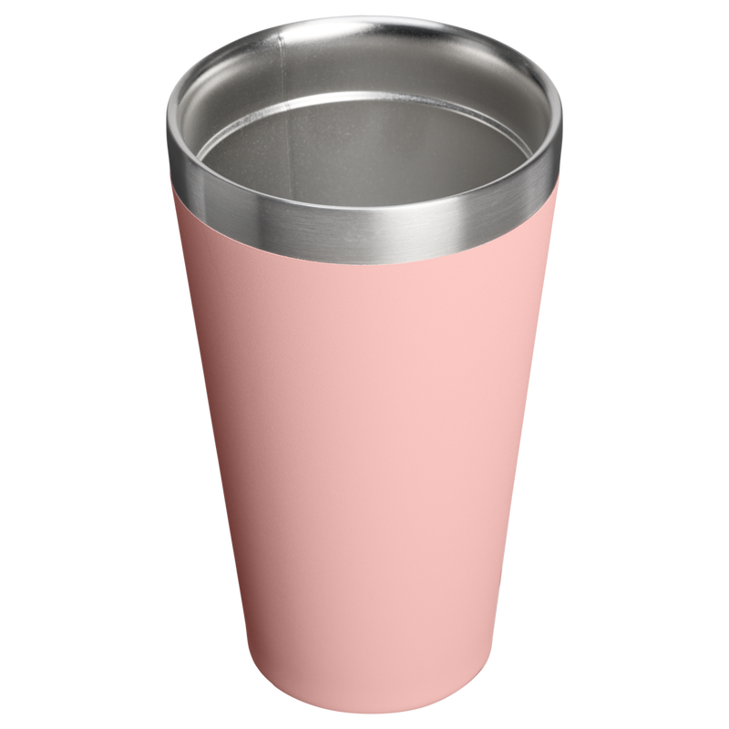 Stanley 1913 Adventure Stacking Beer Pint 16 OZ 0.47 L in Peach Rose | Back View