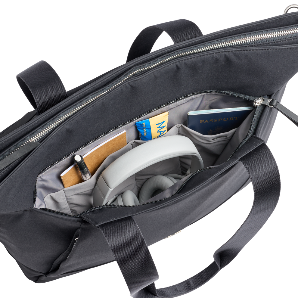 Stanley 1913 The Standby Tote  21.8 QT in Black | Front Pocket View