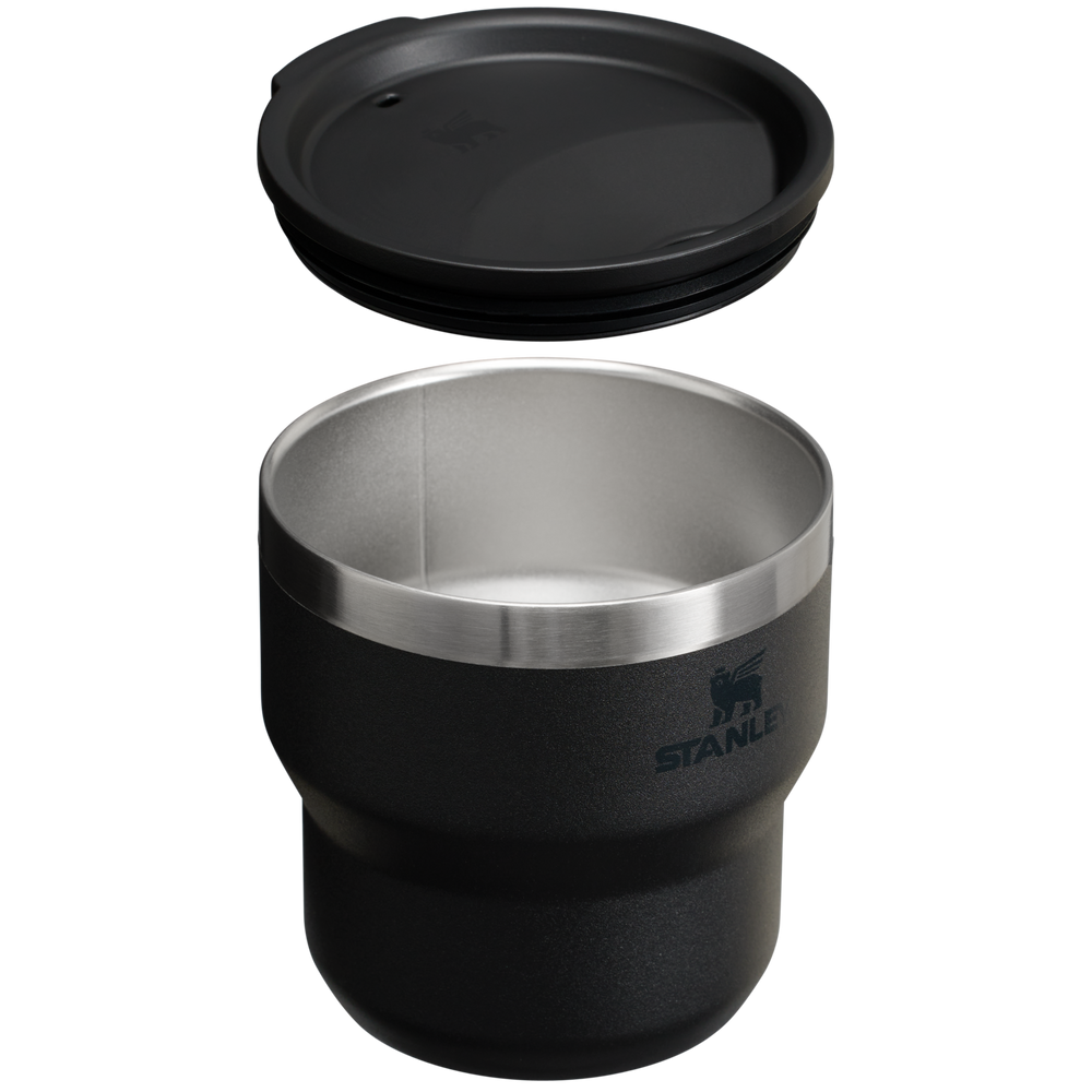 Stanley 1913 The Stay-Hot Stacking Cup 10 OZ 0.30 L in Black 2.0 | Cross Section View