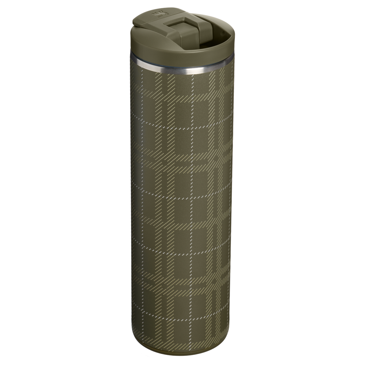Stanley 1913 The Transit 2.0 Flip Top Mug 16 OZ 0.47 L in Peat Moss Plaid | Front View