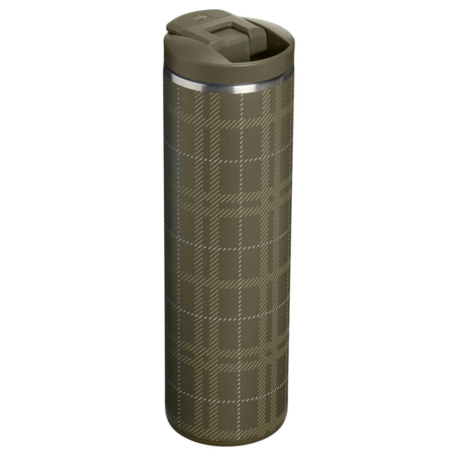 Stanley 1913 The Transit 2.0 Flip Top Mug 16 OZ 0.47 L in Peat Moss Plaid | Back View