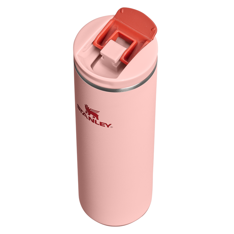 Stanley 1913 The Transit Flip Top Mug 16 OZ 0.47 L in Peach Rose | Lid Detailed View