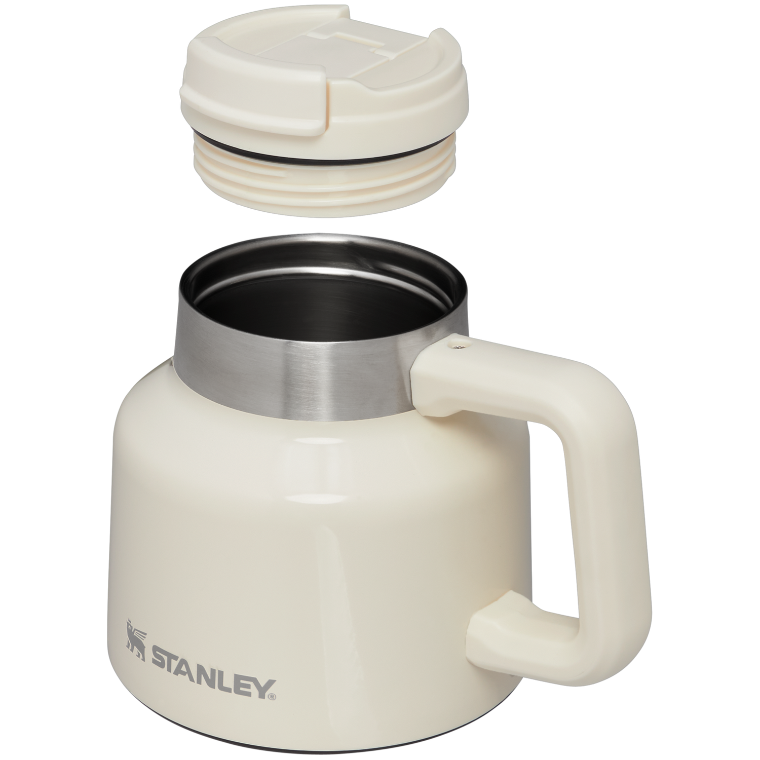 Stanley 1913 Adventure Tough-To-Tip Admiral's Mug 20 OZ in Cream Gloss | View 2