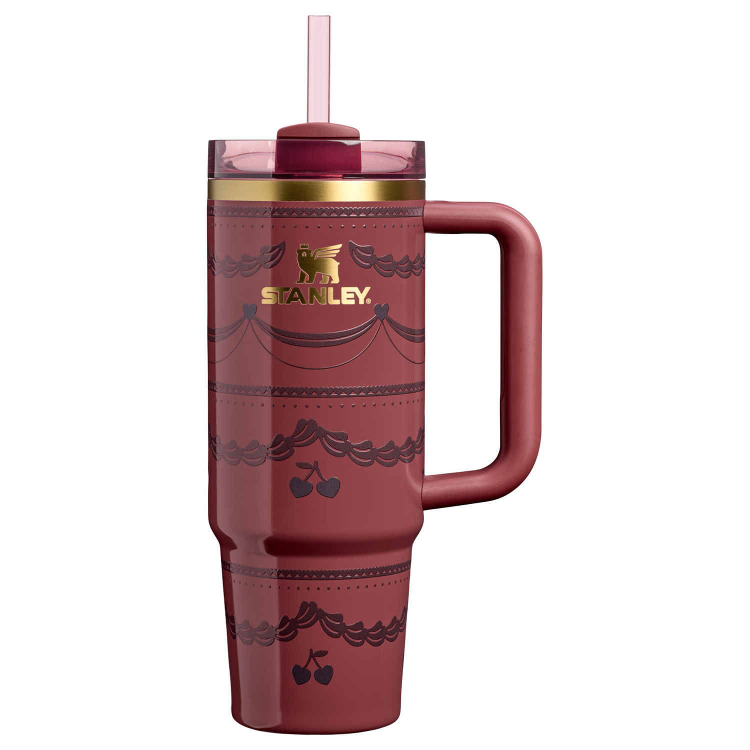 Stanley 1913 The Valentine’s Day Quencher H2.0 Flowstate™ Tumbler 30 OZ 0.88 L in Red Velvet Cake | View 1