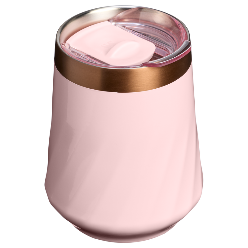 Stanley 1913 The Valentine’s Day Textured Reserve Wine Tumbler 11 OZ 0.32 L in Pink Velvet Gloss | Back View