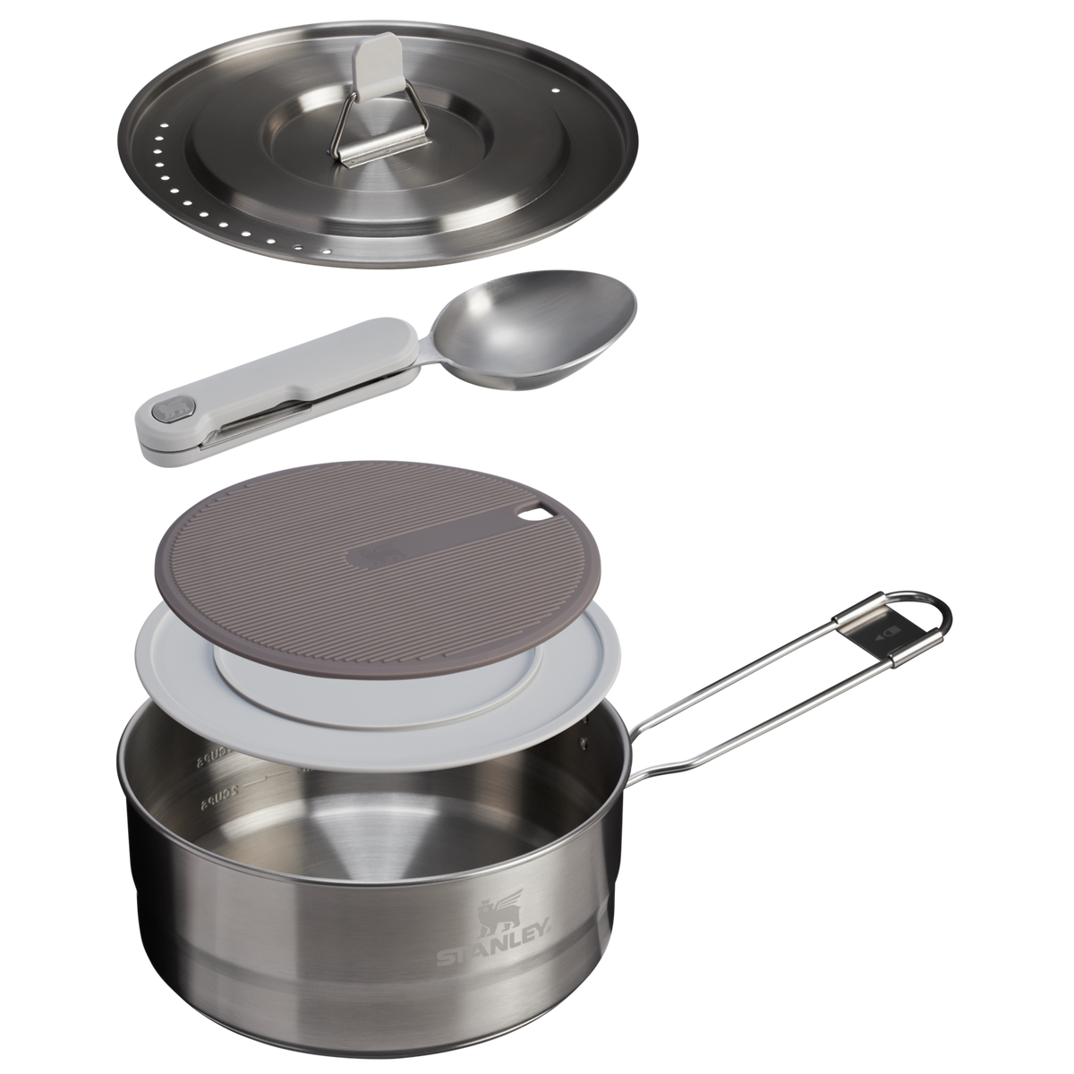 The Wildfare Pro Square Pan Cookset 5-piece set | 1.9 L