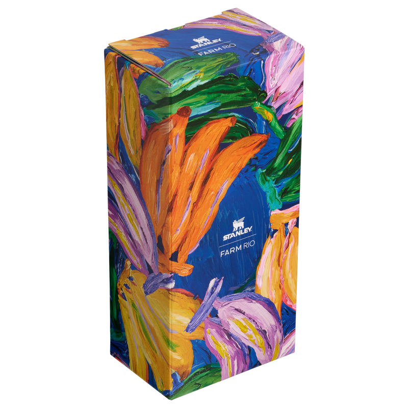 Stanley 1913 Stanley 1913 x FARM Rio Quencher® H2.0 Flowstate™ Tumbler 30 OZ 0.89 L in Farm Rio Painted Bananas | Front View