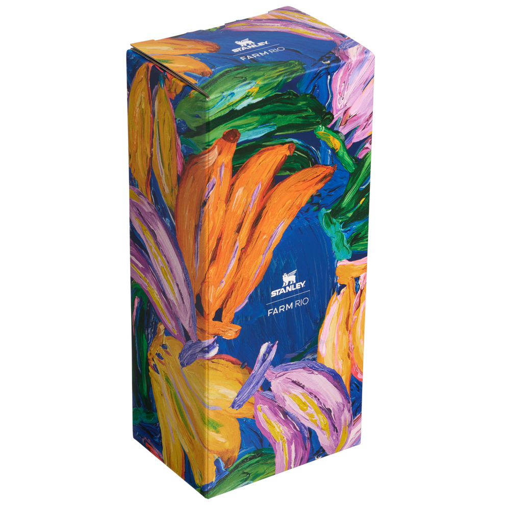 Stanley 1913 Stanley 1913 x FARM Rio Quencher® H2.0 Flowstate™ Tumbler 40 OZ 1.18 L in Farm Rio Painted Bananas | Front View
