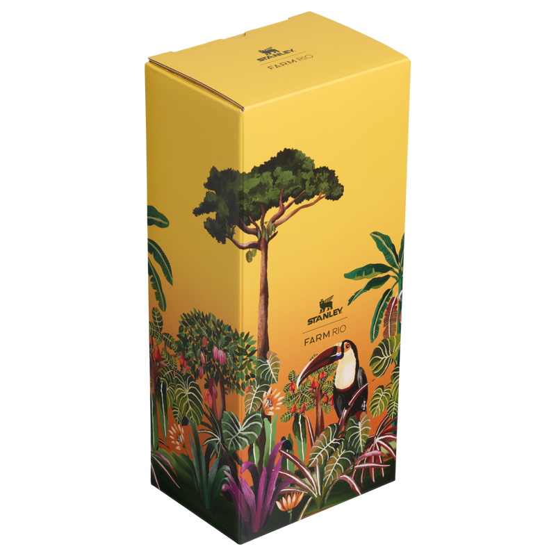 Stanley 1913 Stanley 1913 x FARM Rio Quencher® H2.0 Flowstate™ Tumbler 40 OZ 1.18 L in Farm Rio Tropical Woods | Front View