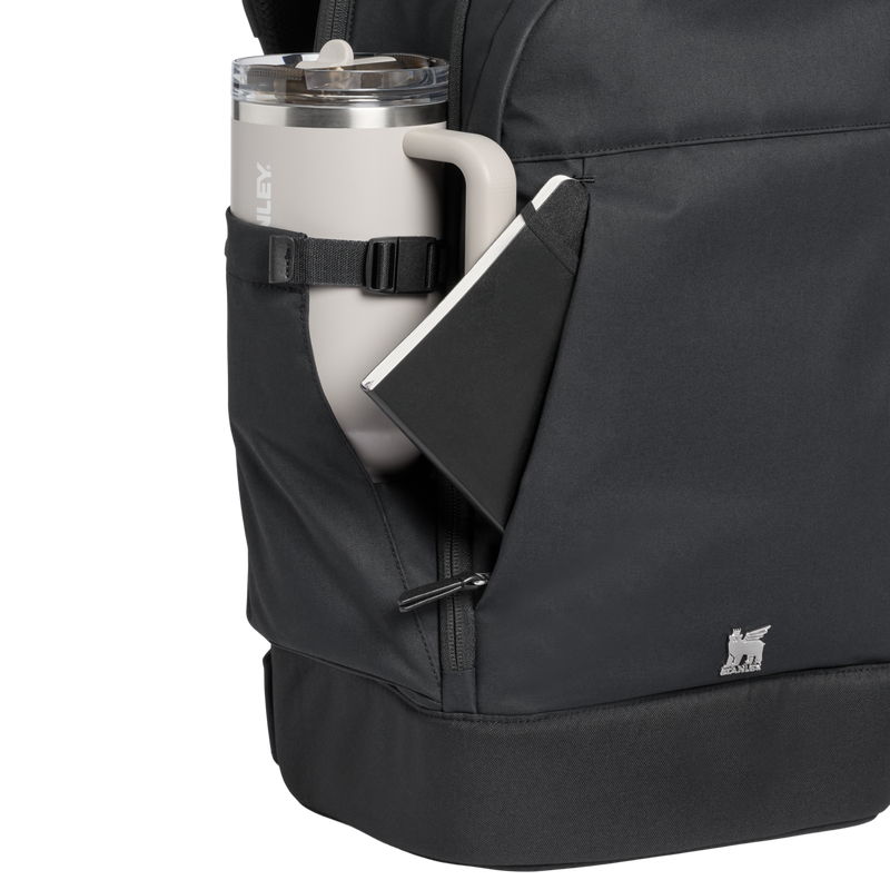 Stanley 1913 Stanley Standby Backpack 22.2 QT 21 L in Black | Front Back Pocket Detailed View