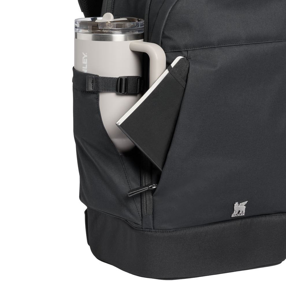 Stanley 1913 Stanley Standby Backpack 22.2 QT 21 L in Black | Front Back Pocket Detailed View